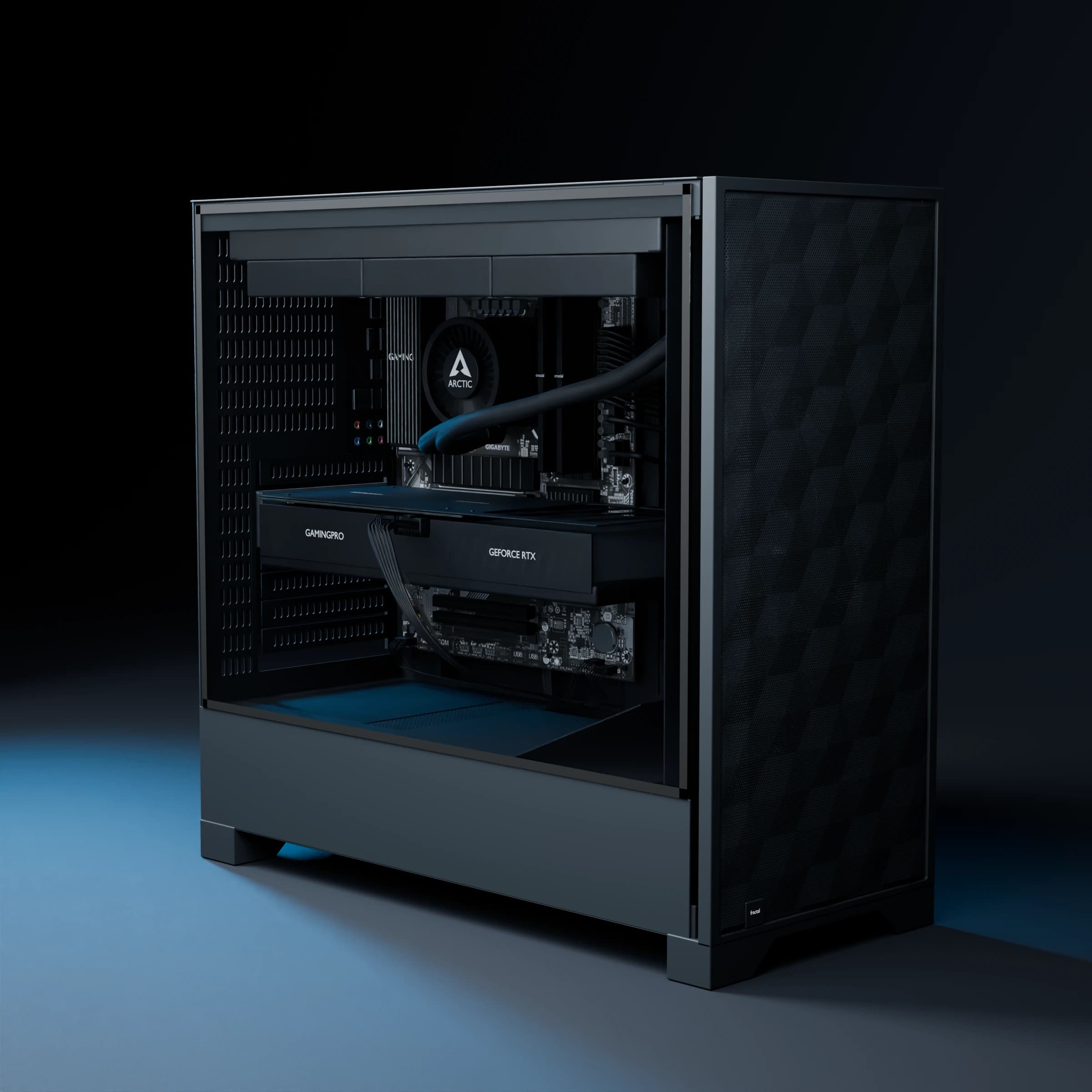 Touch Workstation Creator – Black · Glass